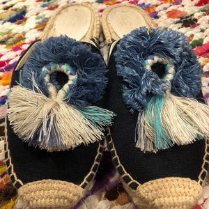 Tassel Slip-on Mules